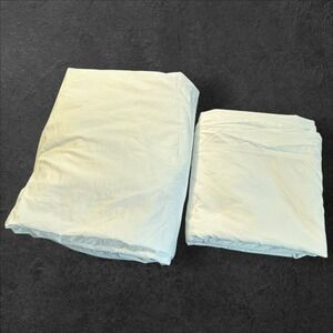 Heartland Homegrown Queen Sheet Set 400TC Percale Solid White 100% Cotton